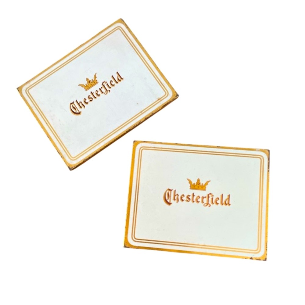VINTAGE➕Lot of 2: Chesterfield Cigarette Tins